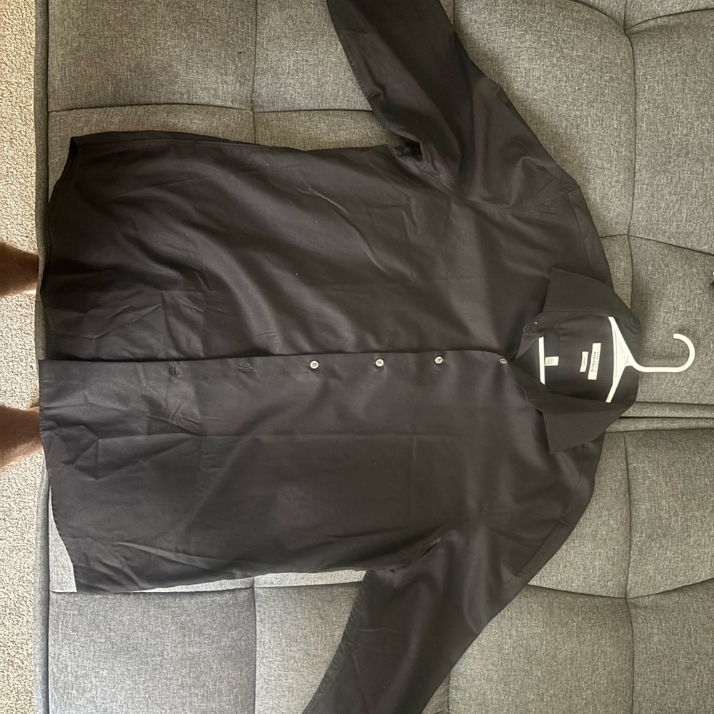 Perry Ellis Men's Charcoal Button-Up Shirt Jacket